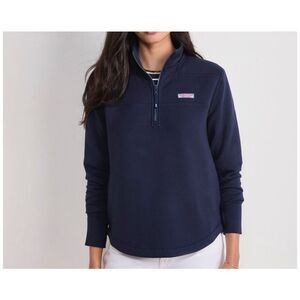 Vineyard Vines Navy 1/4 Zip Pullover XL Classic Logo Sweatshirt